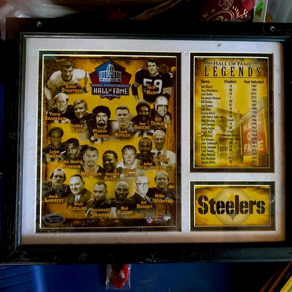 Pro Football 1989-2015 Hall of Fame Legends Pittsburgh Steeler Frame